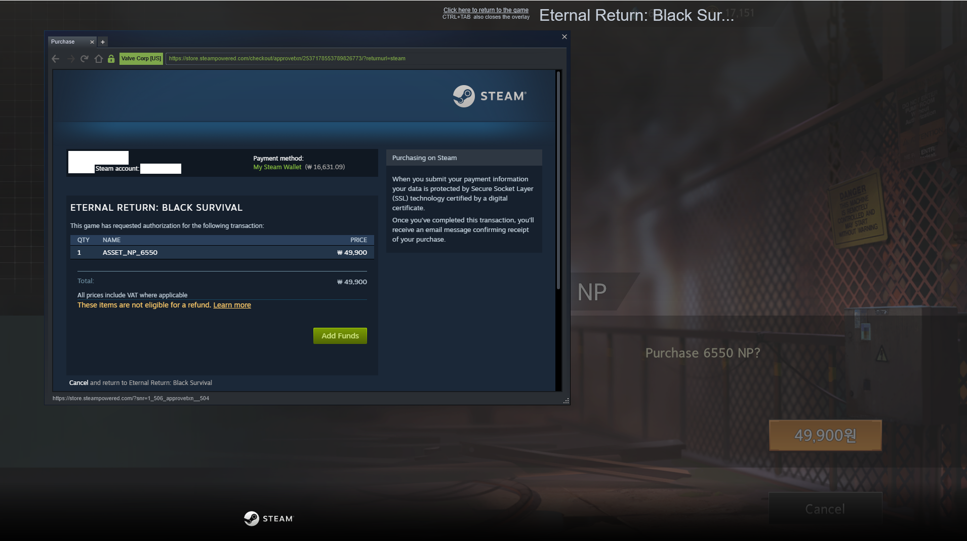 How to return a game on Steam